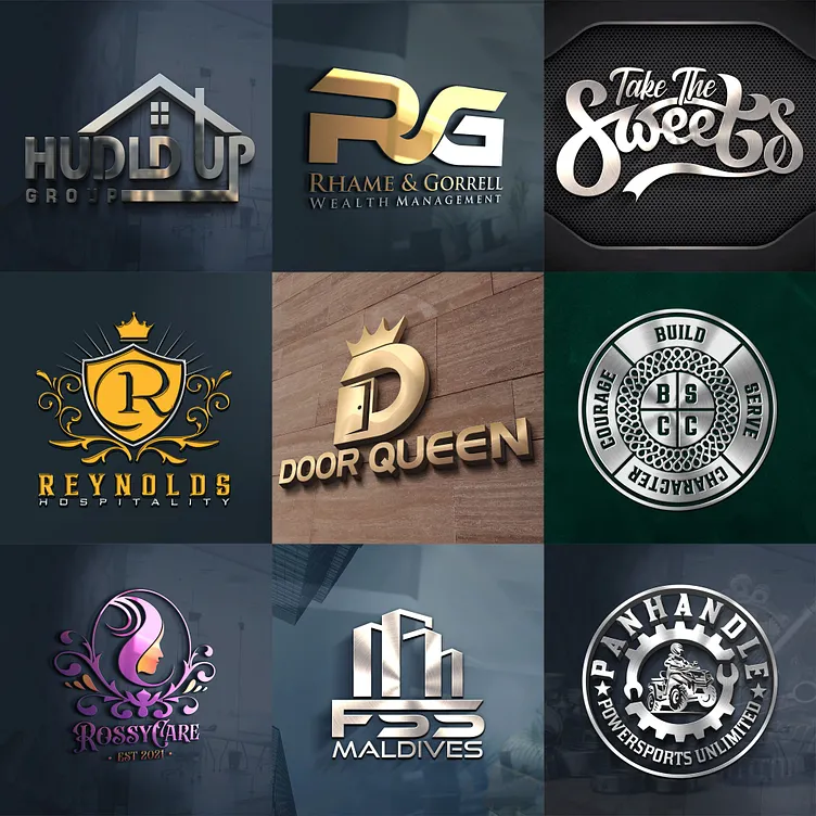 Professional 3D illustration logo design service for creative brand identity