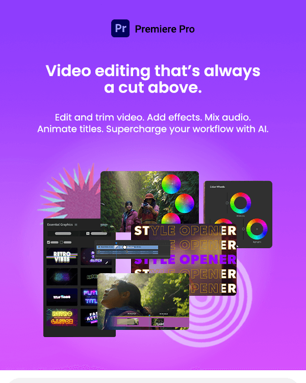 Adobe Premiere Pro video editing and post production service