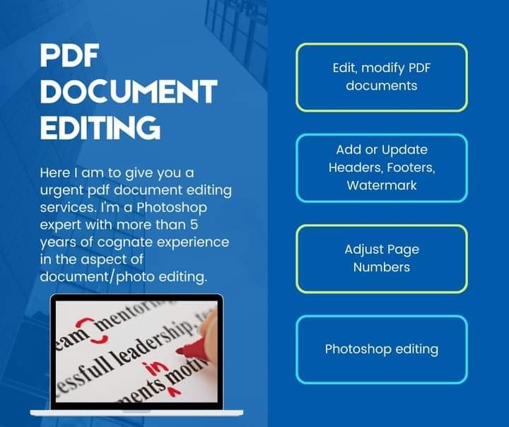 PDF editing service for professional document modifications