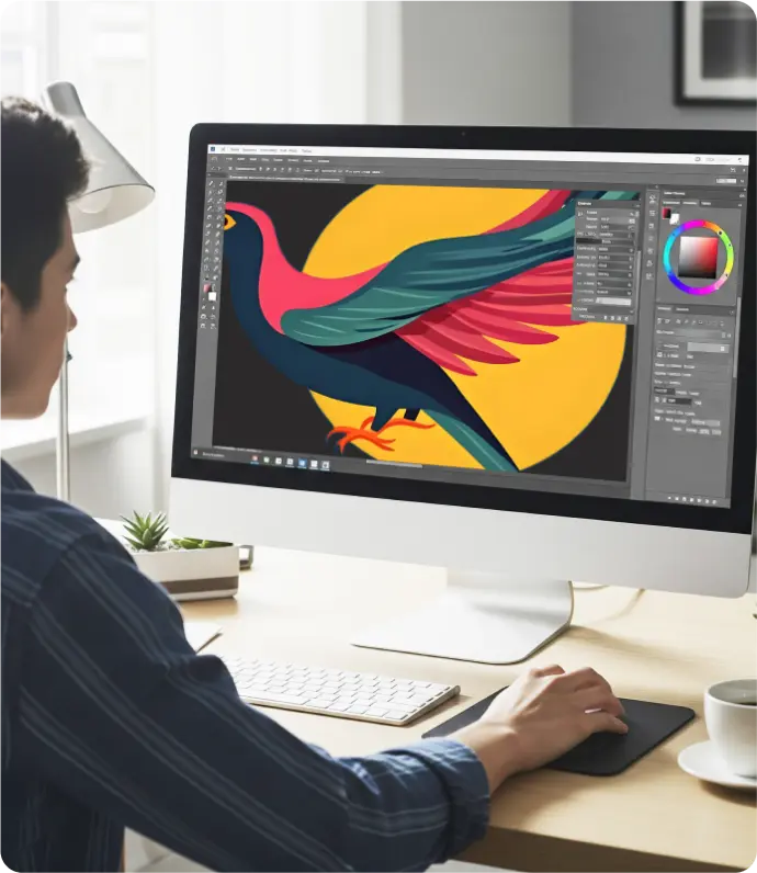 Custom vector illustration service for creative graphic designs